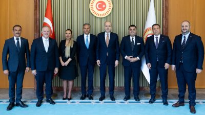 TBMM Başkanı Kurtulmuş’u makamında ziyaret