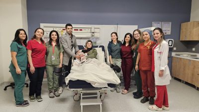 Kocaeli'de yeni yılın ilk bebeği,