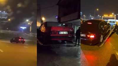 Kocaeli'nin İzmit ilçesinde drift atarak