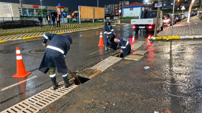 Kocaeli’de etkili olan sağanak yağışın